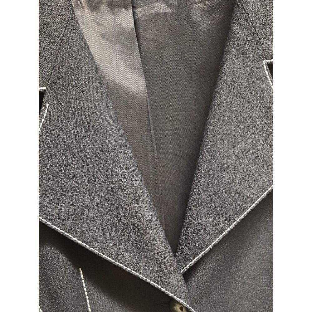 Script Women's Black Tailored Blazer Jacket - Picture 3 of 4